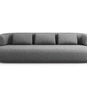 Micadoni Bank Jenny 4-zits, chenille, donkergrijs – 90x226x73cm Micadoni Bank Jenny 4-zits, chenille, donkergrijs – 90x226x73cm