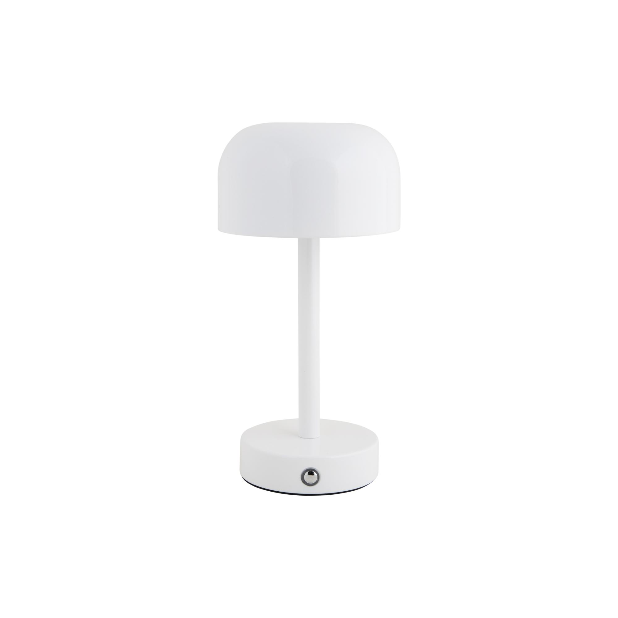 Leitmotiv tafellamp James LED - wit - 12.5x12.5x24.5cm - Paddenstoella