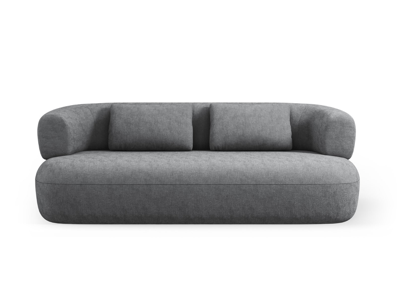 Micadoni Bank Jenny 3-zits, chenille, donkergrijs - 90x178x73cm