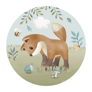 Little Dutch Behangcirkel Kinderkamer Forest Friends 100cm Little Dutch Behangcirkel Kinderkamer Forest Friends 100cm