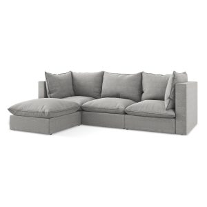 LaMiaSofa hoekbank links Ravenna – bouclé – lichtgrijs – 255x165x77 LaMiaSofa hoekbank links Ravenna – bouclé – lichtgrijs – 255x165x77