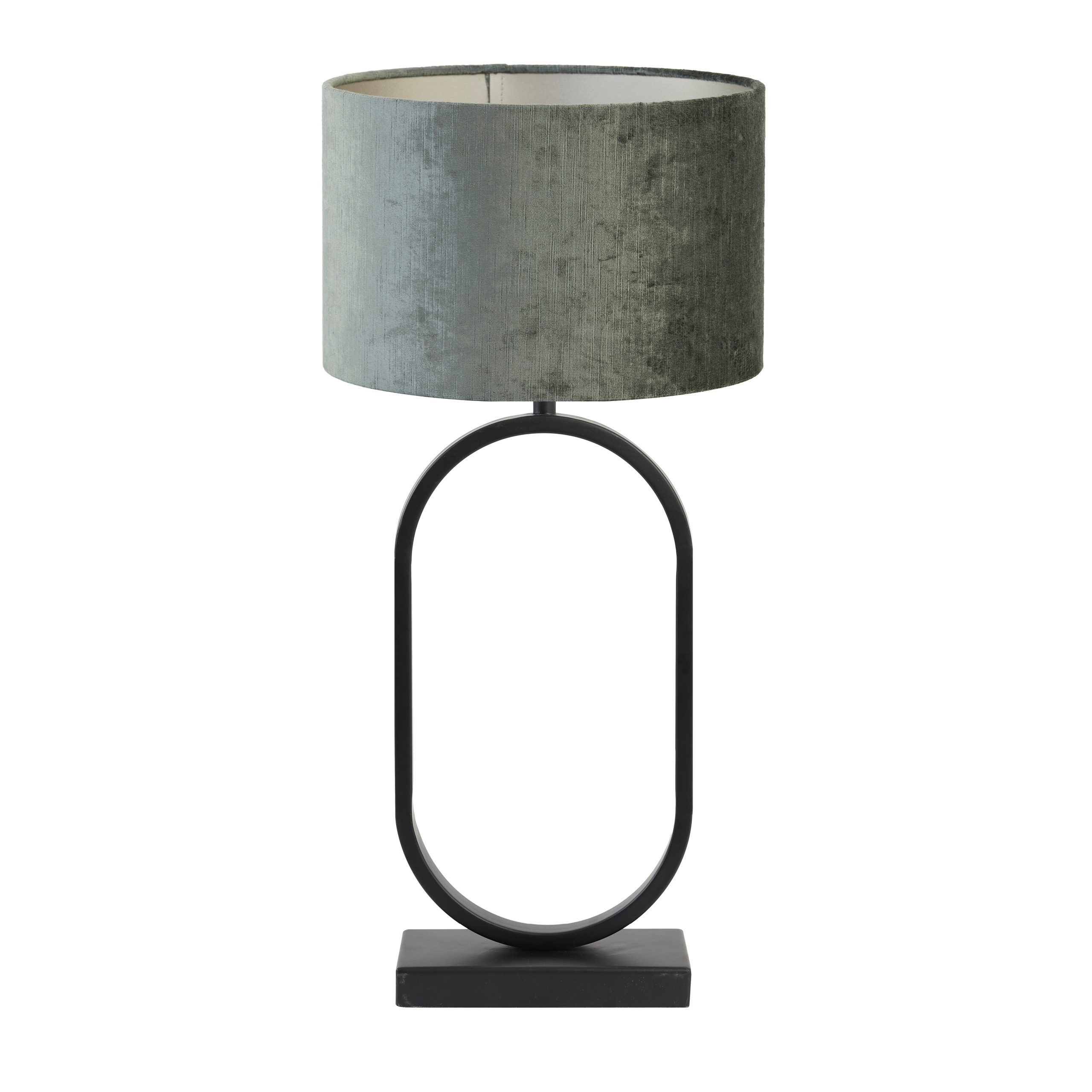 Light & Living tafellamp Jamiri/Gemstone - zwart, antraciet - 30x30x67