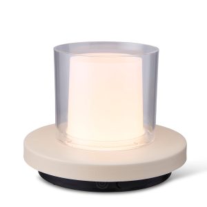 Lighto | Tafellamp bruin met helder glas solar voor buiten | Dimbaar | Lighto | Tafellamp bruin met helder glas solar voor buiten | Dimbaar |