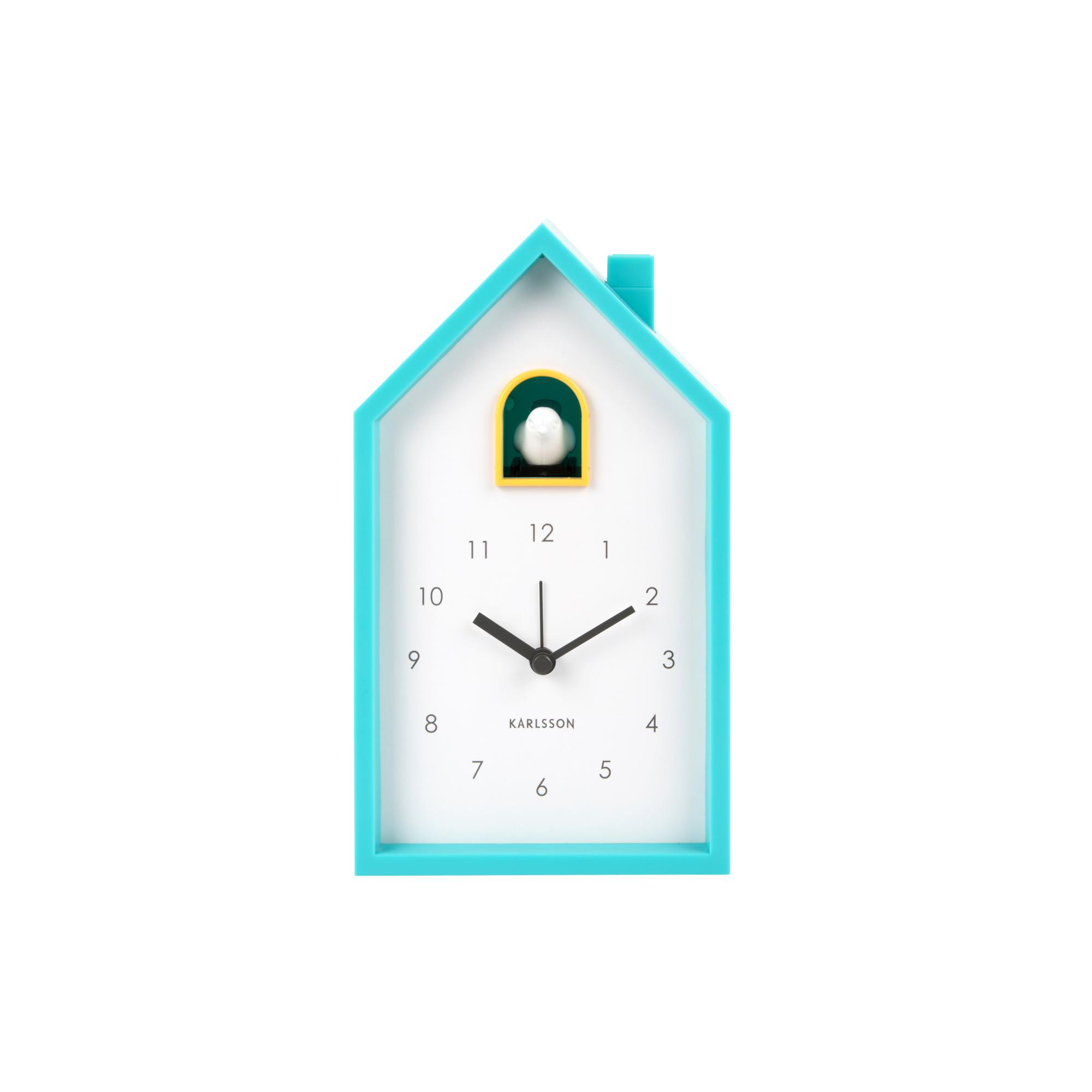 Karlsson wekker Modern Cuckoo - blauw - 6x12x20cm - Vaderdag - Vaderda
