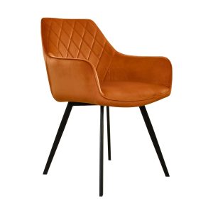 Kick eetkamerstoel Karl Velvet – Oranje Kick eetkamerstoel Karl Velvet – Oranje