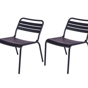 MaximaVida metalen loungestoel Max zwart – doos per 2 stuks MaximaVida metalen loungestoel Max zwart – doos per 2 stuks