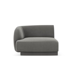 Micadoni linker module Miley flueel lichtgrijs – 90x90x70cm