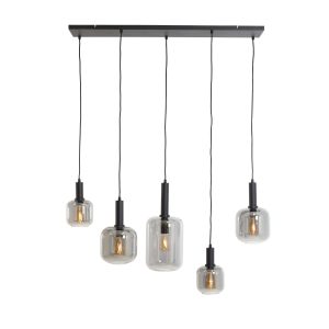 Light & Living hanglamp Lekar – zwart – 22x110x32cm Light & Living hanglamp Lekar – zwart – 22x110x32cm