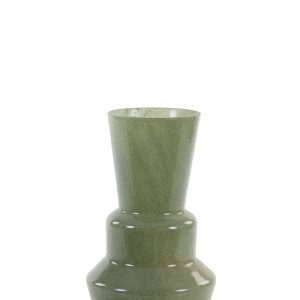 Light & Living vaas TROSMU – Ø20.5x36cm – groen Light & Living vaas TROSMU – Ø20.5x36cm – groen