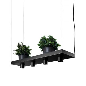 Nowodvorski hanglamp Plant – 4 lichts – 80 x 150 cm – zwart Nowodvorski hanglamp Plant – 4 lichts – 80 x 150 cm – zwart
