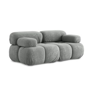 LaMiaSofa Tweezits modulaire bank Sanremo – chenille stof – grijs – 19