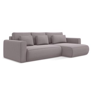 LaMiaSofa hoekbank rechts Perugia – velours – lavendel – 278x149x82 LaMiaSofa hoekbank rechts Perugia – velours – lavendel – 278x149x82