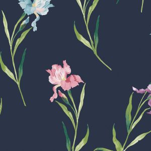 Laura Ashley Vliesbehang Hawling Irises 10mx52cm Laura Ashley Vliesbehang Hawling Irises 10mx52cm