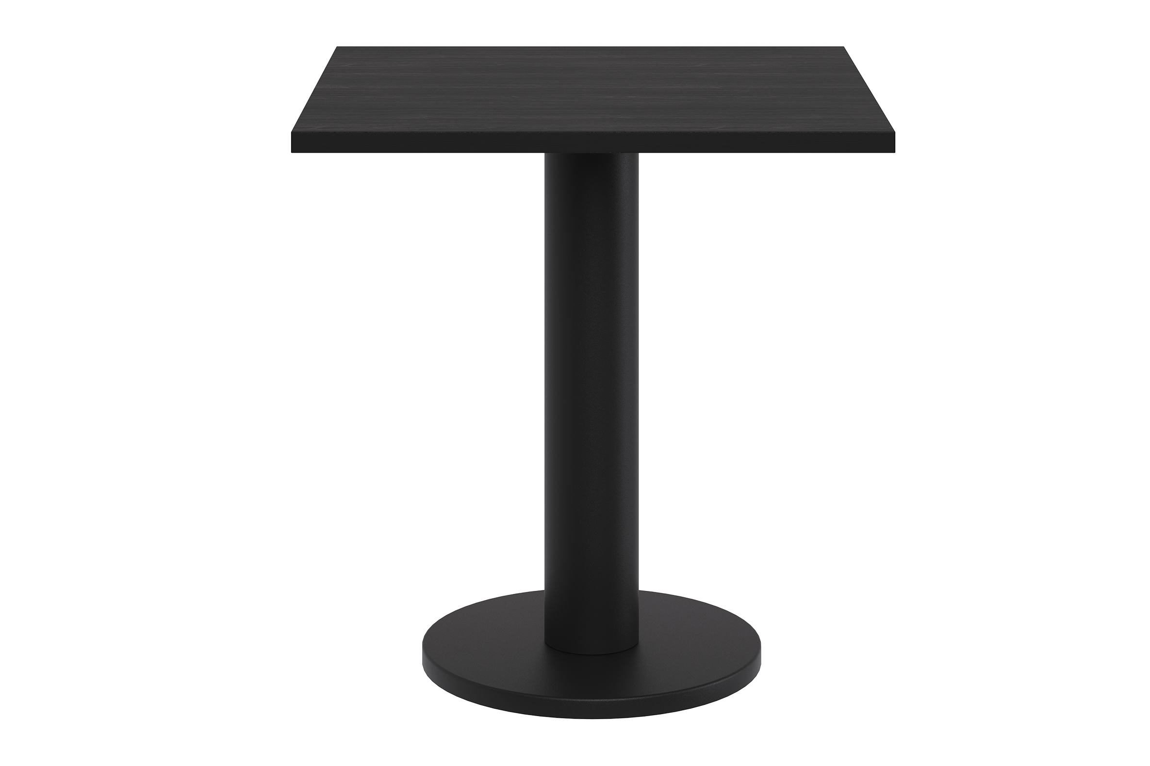 noo.ma Sool Cafétisch 70x70 cm - Black Oak melamine, Vulcano Black sta