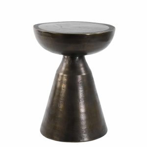 Light & Living bijzettafel Pasja – brons – Ø39.5cm Light & Living bijzettafel Pasja – brons – Ø39.5cm