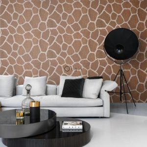 Origin Wallcoverings fotobehang giraffe huid look bruin – 150 x 279 cm Origin Wallcoverings fotobehang giraffe huid look bruin – 150 x 279 cm