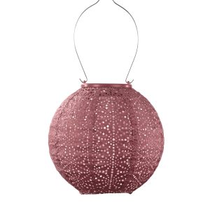 Lumiz solar lampion – sashiko rond – 20 cm – koper Lumiz solar lampion – sashiko rond – 20 cm – koper