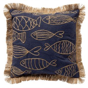 NEMO – kussenhoes 45×45 cm – gerecycled – jute franjes – Spellbound – NEMO – kussenhoes 45×45 cm – gerecycled – jute franjes – Spellbound –