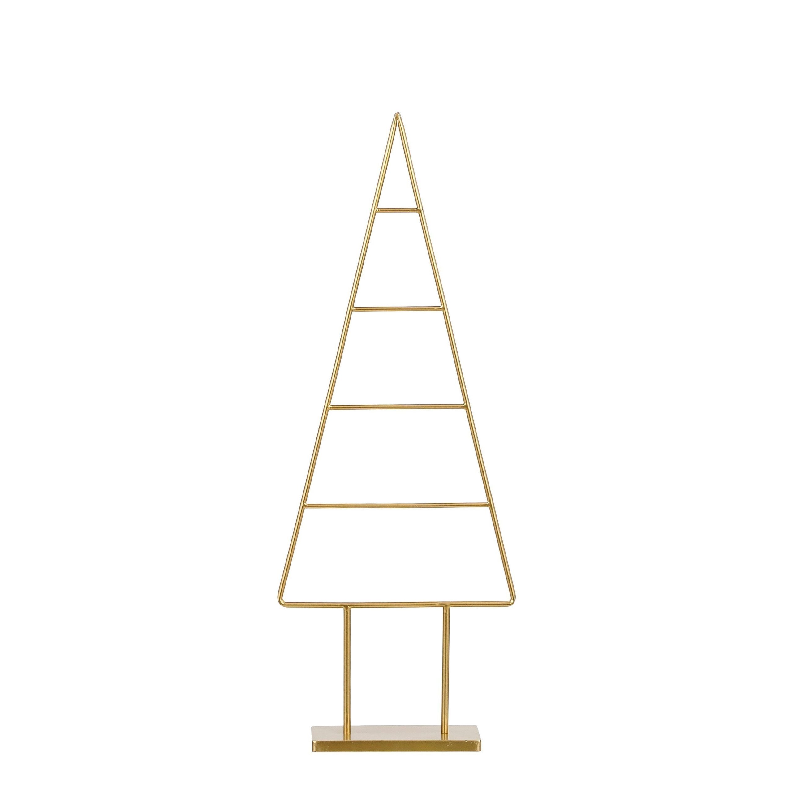 Mica Decorations Decoratie Kerstboom - L34 x B12 x H90 cm - IJzer - Go