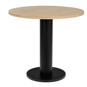 noo.ma Sool Café tafel – Ø80 cm, eiken fineer, Vulcano Black onderstel noo.ma Sool Café tafel – Ø80 cm, eiken fineer, Vulcano Black onderstel