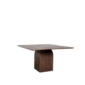 LABEL51 Eettafel Ingo – Donkerbruin Mangohout – 140x140x76cm