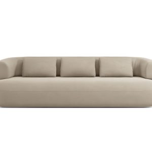 Micadoni Bank Jenny 4-zits, flueel beige – 90x226x73cm Micadoni Bank Jenny 4-zits, flueel beige – 90x226x73cm