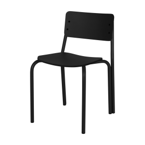 noo.ma Kei Chair – strak plywood design Vulcano Black, zithoogte 44,5