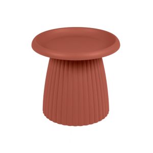 MaximaVida kunststof bijzettafel Mila rond 50 cm roestbruin MaximaVida kunststof bijzettafel Mila rond 50 cm roestbruin