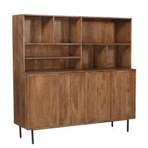 Livingfurn kabinetkast Elan – 180x150x45 cm – mangohout Livingfurn kabinetkast Elan – 180x150x45 cm – mangohout