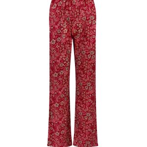 Pip Studio – Blake Pyjama Broek Dames – Daisy Dreams – Rood – XL Pip Studio – Blake Pyjama Broek Dames – Daisy Dreams – Rood – XL