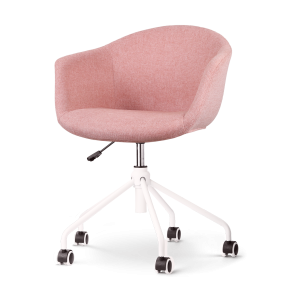 Nolon Nout-Otis Bureaustoel Zacht Roze – Armleuningen – Wit Nolon Nout-Otis Bureaustoel Zacht Roze – Armleuningen – Wit