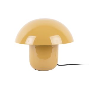 Leitmotiv tafellamp Fat Mushroom – geel – 29x29x25cm – Paddenstoellamp