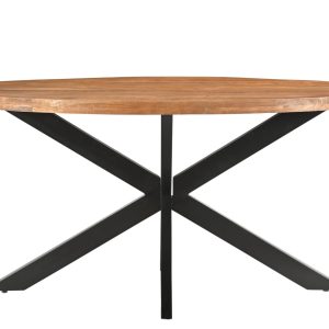 Livingfurn eetkamertafel Rocky Oval – 160 cm – mangohout