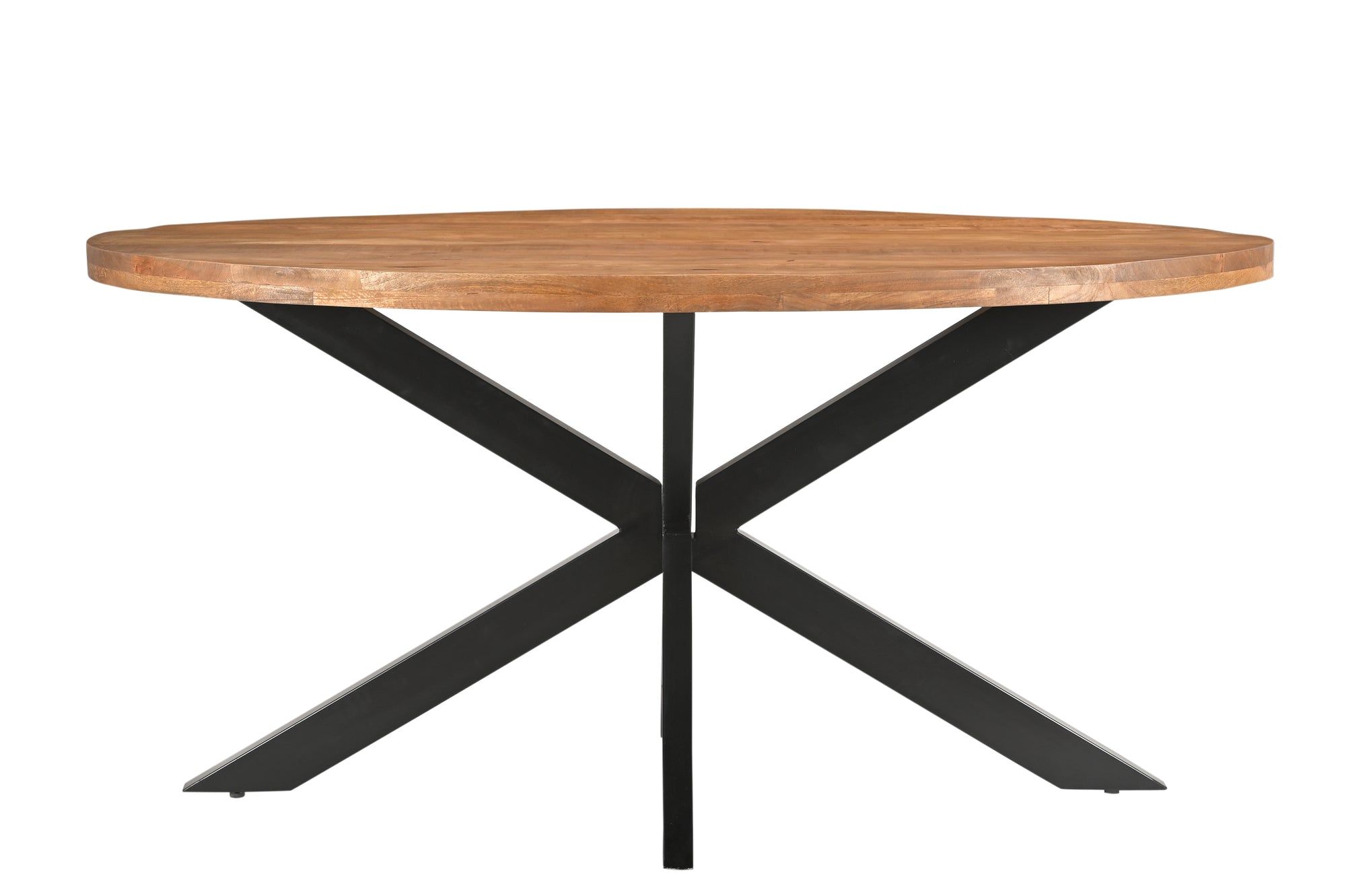 Livingfurn eetkamertafel Rocky Oval - 160 cm - mangohout