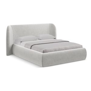 LaMiaSofa Bed met opbergruimte Trieste – velours – zilver – 210x215x11 LaMiaSofa Bed met opbergruimte Trieste – velours – zilver – 210x215x11