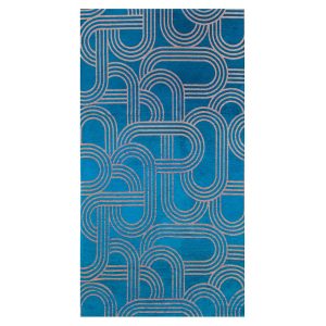 Lola&Moi vloerkleed Night Fever – blauw – 80x150cm Lola&Moi vloerkleed Night Fever – blauw – 80x150cm