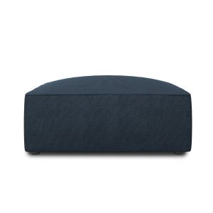Micadoni Poef Ruby structurele stof, marineblauw – 93x93x40cm Micadoni Poef Ruby structurele stof, marineblauw – 93x93x40cm