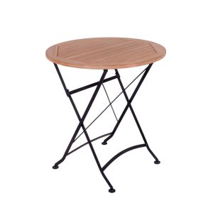 MaximaVida inklapbare ronde tuintafel Toscana Ø 70 cm zwart – 100% FSC MaximaVida inklapbare ronde tuintafel Toscana Ø 70 cm zwart – 100% FSC