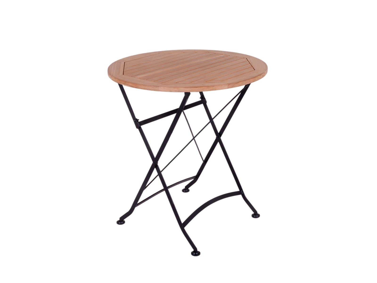 MaximaVida inklapbare ronde tuintafel Toscana Ø 70 cm zwart - 100% FSC