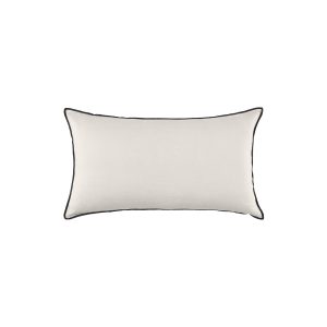 Madura Kussenovertrek Carlina kalksteen en zwarte hommel 28×47 cm Madura Kussenovertrek Carlina kalksteen en zwarte hommel 28×47 cm