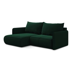 LaMiaSofa hoekbank links Palermo – velours – flessengroen – 207x148x86 LaMiaSofa hoekbank links Palermo – velours – flessengroen – 207x148x86