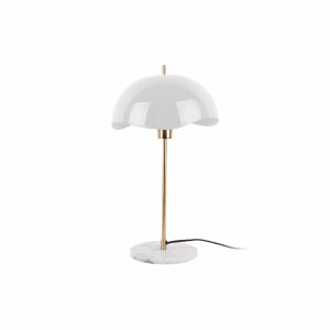 Leitmotiv tafellamp Waved Dome – wit – 30x30x56cm Leitmotiv tafellamp Waved Dome – wit – 30x30x56cm
