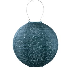 Lumiz solar lampion – marrakesh rond – 30 cm – petrol Lumiz solar lampion – marrakesh rond – 30 cm – petrol