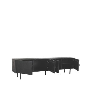 LABEL51 Tv-meubel Cotia – Zwart Mangohout – 220x40x60cm LABEL51 Tv-meubel Cotia – Zwart Mangohout – 220x40x60cm
