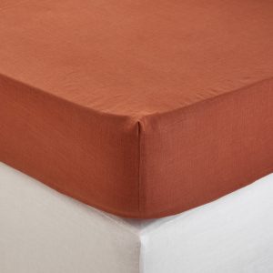 Madura Hoeslaken Carlina terracotta 140×200 cm Madura Hoeslaken Carlina terracotta 140×200 cm