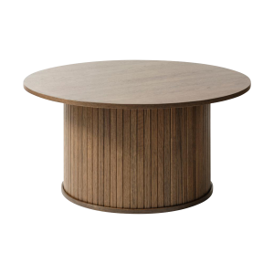 Olivine Lenn Ronde Houten Salontafel – Gerookt Eiken Olivine Lenn Ronde Houten Salontafel – Gerookt Eiken