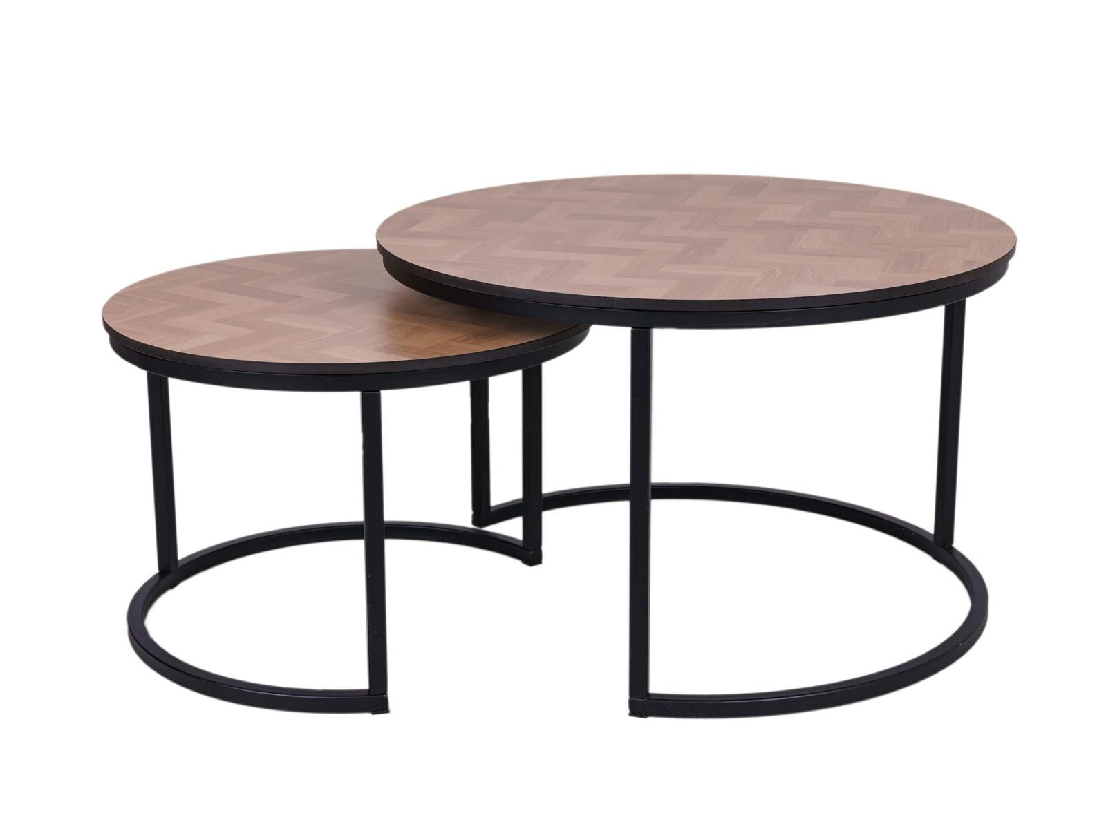 MaximaVida ronde salontafel set Copenhagen XL 75 en 58 cm - HPL fishbo