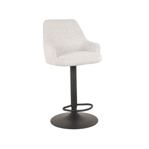LABEL51 Barkruk Fender – Wit Bouclé – Zithoogte 64–84cm LABEL51 Barkruk Fender – Wit Bouclé – Zithoogte 64–84cm