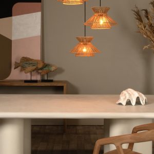 Lucide hanglamp TASMAN – 3xE27 – Naturel Lucide hanglamp TASMAN – 3xE27 – Naturel
