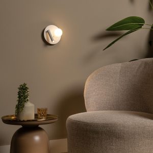 Lucide bedlamp MATIZ – Geïntegreerde LED – Wit Lucide bedlamp MATIZ – Geïntegreerde LED – Wit